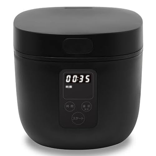 [東京Deco] 多機能炊飯器 4合 マイコン式 マットブラック温度センサー搭載 9種類の充実のメニュー 炊飯/早炊き/お粥/スープ/煮るヨーグルトケーキ/蒸す/保温 ひとり暮らし 12時間保温 合 サポート 炊飯器 調理鍋 3 5.5 i001